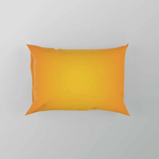 Plain Orange Gradient Color Pillow Case