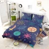 Planets Tail star Pattern Bedding Set