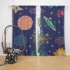 Planets Tail star Pattern Curtain