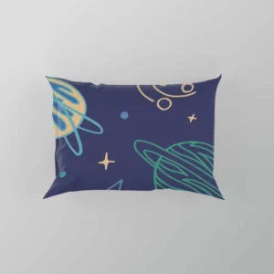 Planets Tail star Pattern Pillow Case