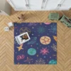 Planets Tail star Pattern Rug