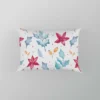 Poinsettia Flowers Holly berry Leaves Pillow Case