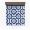 Portuguese Azulejo Tile Pattern Fitted Sheet