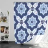 Portuguese Azulejo Tile Pattern Shower Curtain