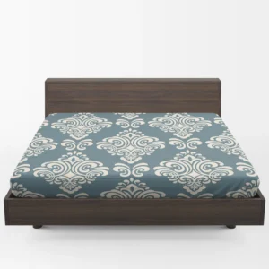 Portuguese Damask Design Fitted Sheet 1