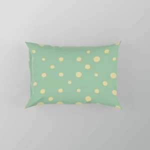 Preppy Green Polka Dots Pattern Pillow Case