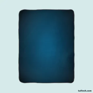 Prussian Blue Gradient Color Fleece Blanket 1