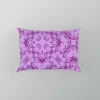 Purple And Purple Floral Design Pillow Case