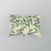 Purple Basil Flowers Pattern Pillow Case