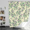 Purple Basil Flowers Pattern Shower Curtain