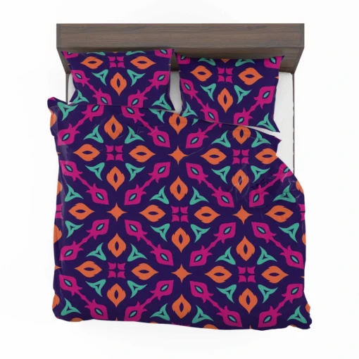 Purple Batik Folk Design Bedding Set 2