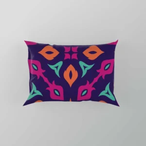 Purple Batik Folk Design Pillow Case