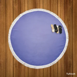 Purple Blue Color Round Beach Towel