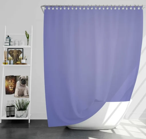 Purple Blue Color Shower Curtain