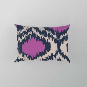 Purple Boho Ikat Design Pillow Case