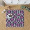 Purple Boho Ikat Design Rug