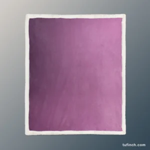 Purple Color Gradient Sherpa Fleece Blanket 1