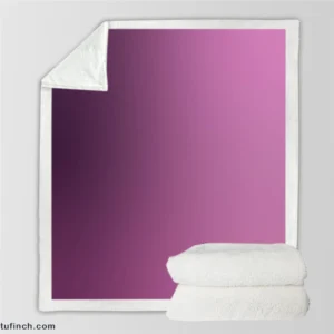 Purple Color Gradient Sherpa Fleece Blanket