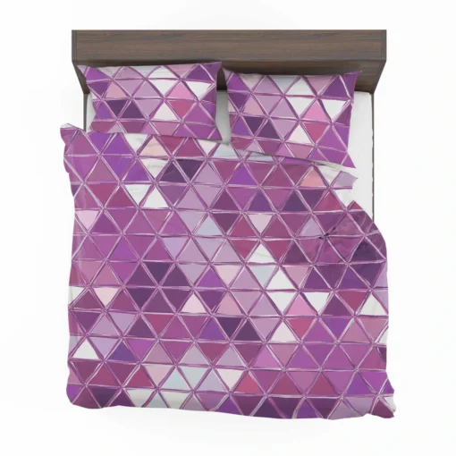 Purple Crystal Triangle Design Bedding Set 2