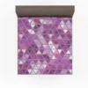 Purple Crystal Triangle Design Fitted Sheet