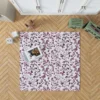 Purple Curly Vines Pattern Rug