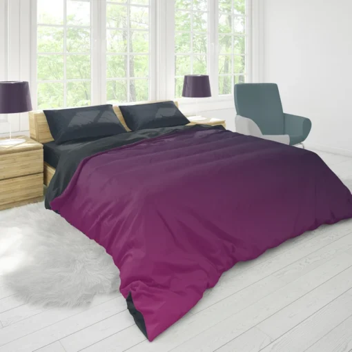 Purple Deep Blue Gradient Duvet Cover 1