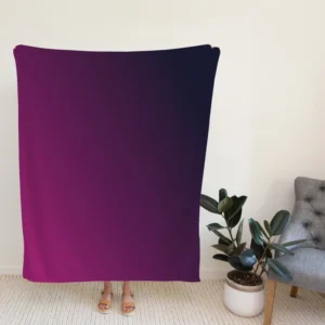 Purple Deep Blue Gradient Fleece Blanket