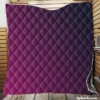 Purple Deep Blue Gradient Quilt Blanket