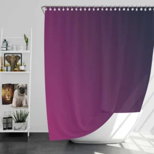 Purple Deep Blue Gradient Shower Curtain