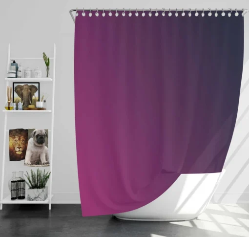 Purple Deep Blue Gradient Shower Curtain