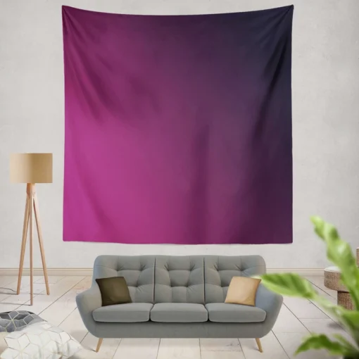 Purple Deep Blue Gradient Wall Tapestry