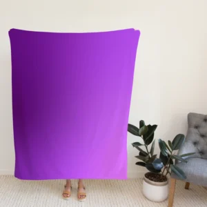 Purple Gradient Fleece Blanket