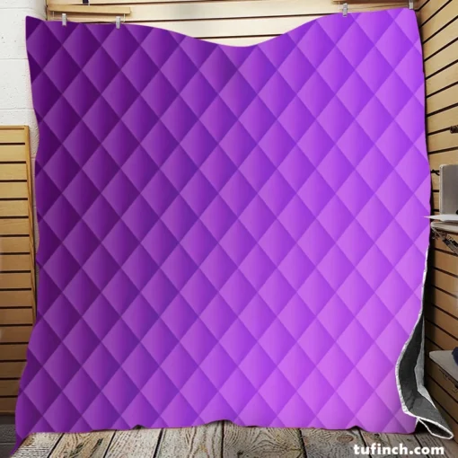 Purple Gradient Quilt Blanket