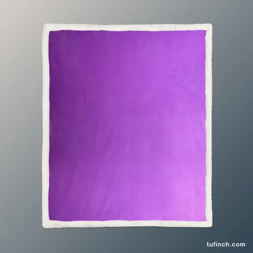 Purple Gradient Sherpa Fleece Blanket 1