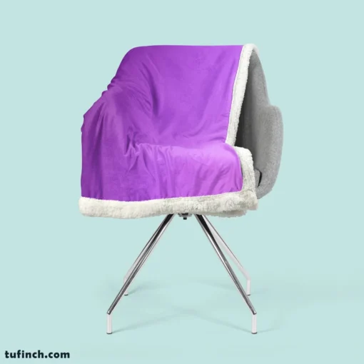 Purple Gradient Sherpa Fleece Blanket 2