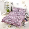 Purple Labyrinth Dahlia Flower Toile Bedding Set