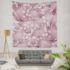 Purple Labyrinth Dahlia Flower Toile Wall Tapestry