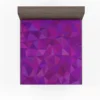 Purple Pink Mosaic Background Design Fitted Sheet