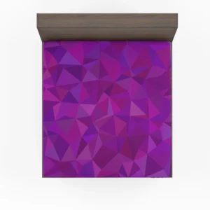 Purple Pink Mosaic Background Design Fitted Sheet