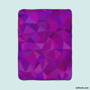 Purple Pink Mosaic Background Design Fleece Blanket 1