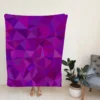 Purple Pink Mosaic Background Design Fleece Blanket