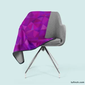 Purple Pink Mosaic Background Design Fleece Blanket 2