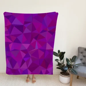 Purple Pink Mosaic Background Design Fleece Blanket