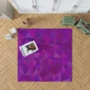 Purple Pink Mosaic Background Design Rug