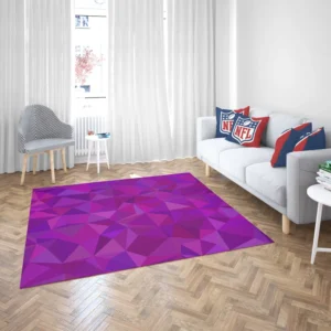 Purple Pink Mosaic Background Design Rug 2