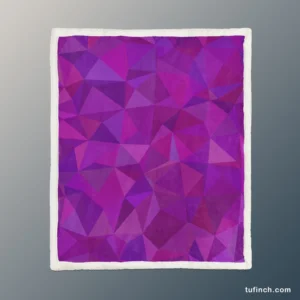 Purple Pink Mosaic Background Design Sherpa Fleece Blanket 1