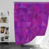 Purple Pink Mosaic Background Design Shower Curtain