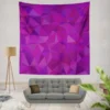 Purple Pink Mosaic Background Design Wall Tapestry