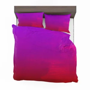 Purple Red Watercolor Gradient Bedding Set 2