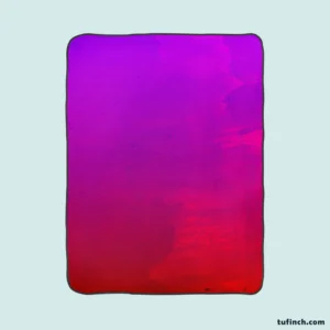 Purple Red Watercolor Gradient Fleece Blanket 1